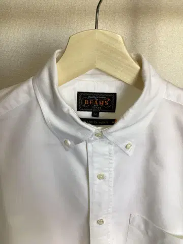 BEAMS 버튼다운 셔츠 (M) 화이트