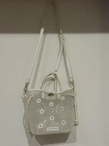 JILL BY JILLSTUART 화이트 플라워 모티브 숄더백