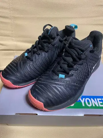 YONEX 테니스화 블랙/핑크 24.5