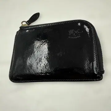 IL BISONTE 일비종떼 에나멜 컴팩트 지갑 코인 케이스