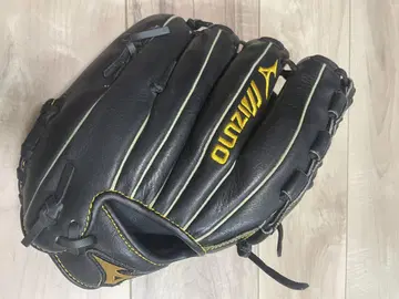 Mizuno 야구 그로브 블랙 가죽