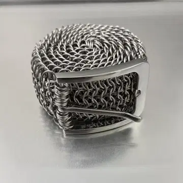 chainmail silver belt punk' grunge'