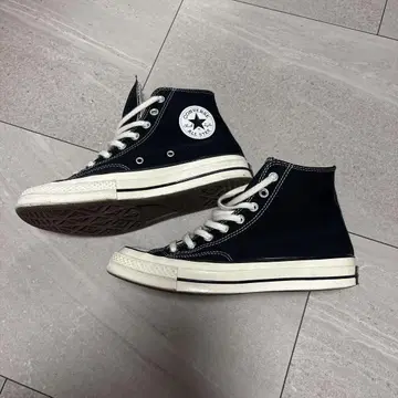 CONVERSE ct70 척테일러 블랙 하이컷 26cm
