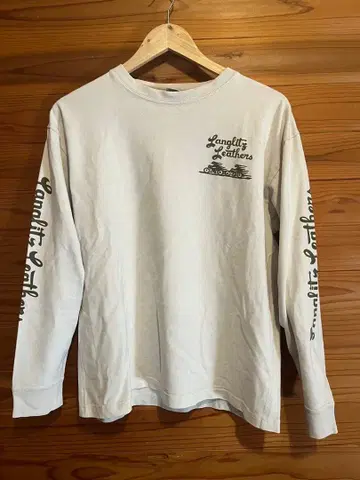 Langlitz Leathers 긴팔 티셔츠 L 사이즈 화이트