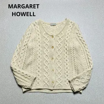 마가렛호웰 케이블 니트 울 100% 가디건