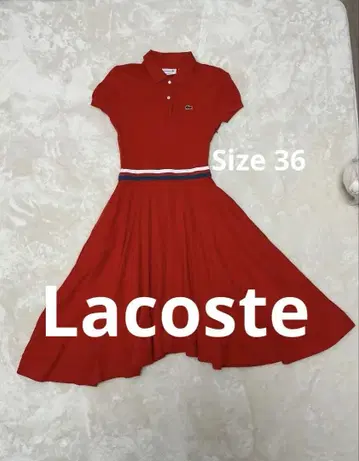 Lacoste 빨간색 폴로 드레스 반팔