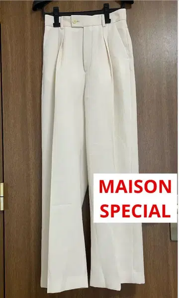 [ 미사용 새상품 ] MAISON SPECIAL 턱 스트레이트 팬츠 36