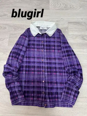 blugirl 블루걸 체크 티셔츠