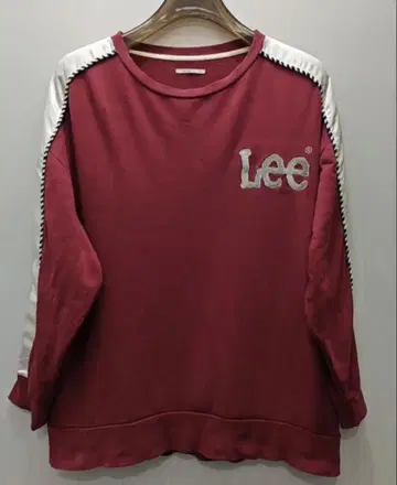 Lee 빨간색 로고 자수 긴팔 트레이닝복