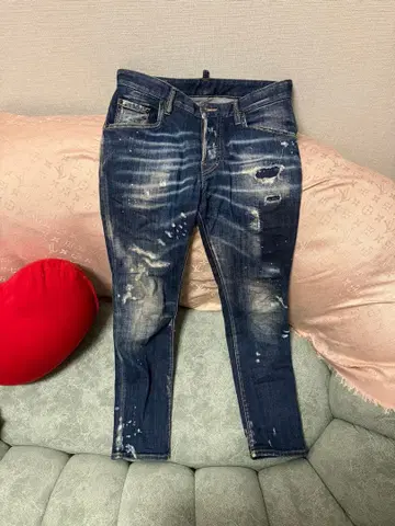 디스퀘어드 데미지 가공 스키니진