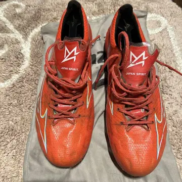 미즈노 재팬 알파 축구화 오렌지