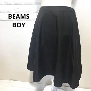 BEAMS BOY 플레어 스커트 블랙 여성용 S