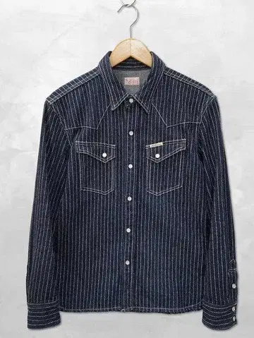 THE FLAT HEAD 워바쉬 긴팔 웨스턴 데님 셔츠 M