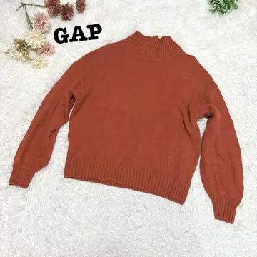 s.1866 [갭] 긴팔 니트 하이넥 심플 화려한 색상 오렌지