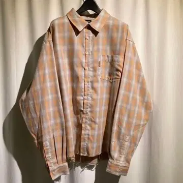 [ belvet ] 옴브레 체크 셔츠