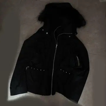 스터드 볼륨 퍼 y2k 그런지 헤이세이 갸루 펑크 록 시크 스타일