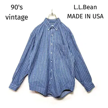 레어 90s USA vintage L.L.Bean 버튼 다운 셔츠