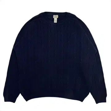 90s-00s 엘엘빈 라무즈울 니트 스웨터 구제 의류 남성용 XL