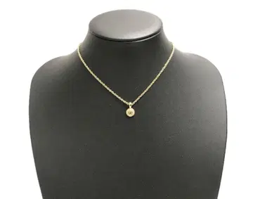 니나리치 NINARICCI 로고 목걸이 돌 부착 GP 골드 계열