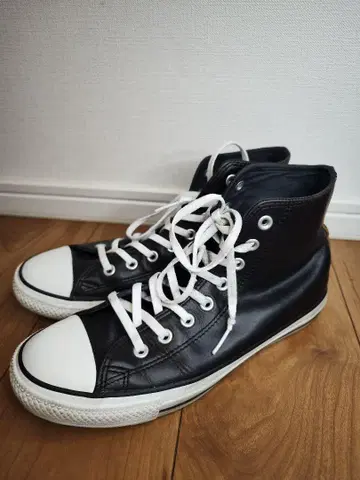 초레어 CONVERSE ALL STAR 블랙 크롬 엑셀 가죽