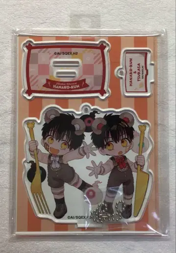 지박소년 하나코 군 곰 아크릴 스탠드 페어 아크릴 디오라마 스탠드 키링