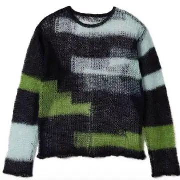 soduk 22SS PATCHWORK KNIT TOPS