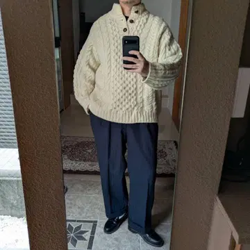 아일랜드제 LLBean 엘엘빈 피셔맨 니트