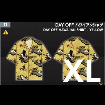 tgs2025 타르코프 Tarkov DAY OFF 하와이안 셔츠 노랑