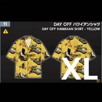 tgs2025 타르코프 Tarkov DAY OFF 하와이안 셔츠 노랑
