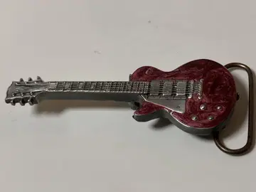 버가못 브라스 웍스 기타 벨트 버클 레스폴 타입