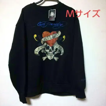 Ed Hardy 스컬 하트 트레이닝복 맨투맨 M 사이즈 미사용 새상품