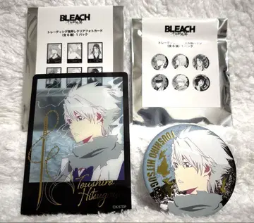 히츠가야 토시로 BLEACH 천년혈전편 클리어 포토카드 캔뱃지 2개 세트