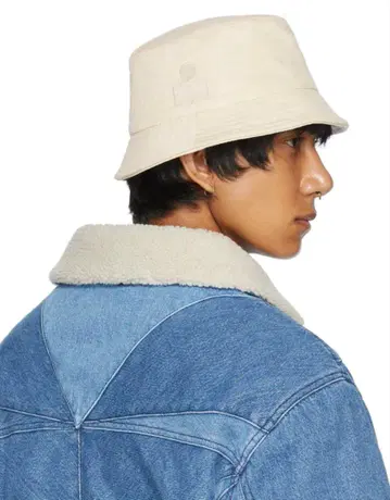ISABEL MARANT 베이지 Haleyh 데님 버킷 햇