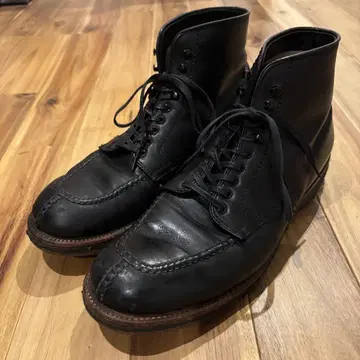 블랙 가죽 부츠 높은 기장