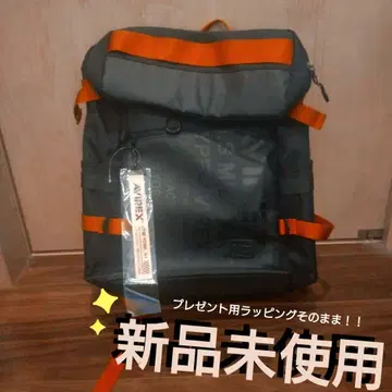 AVIREX 블랙 빨간색 백팩 백팩