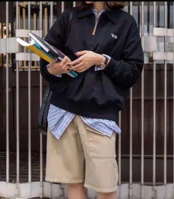 TOWN CRAFT x FREAK'S STORE/하프 지퍼