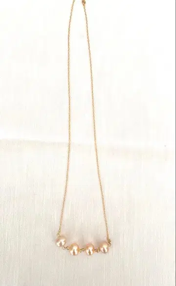 진주 심플 목걸이 빅 사이즈의 광택 좋은 알 미사용