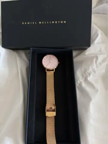Daniel Wellington 핑크 메쉬 시계