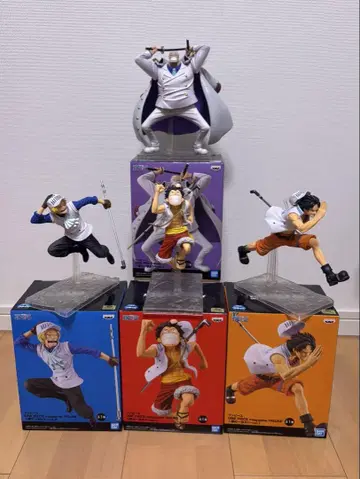 원피스 에이스 루피 사보 가프 피규어 4체 세트