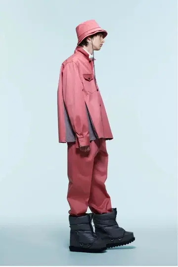sacai 2022 aw 핑크 긴팔 셔츠 자켓 사카이
