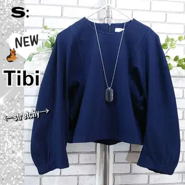 S: 미사용 오버 상의 / 티비 슈퍼 스트레치 네이비