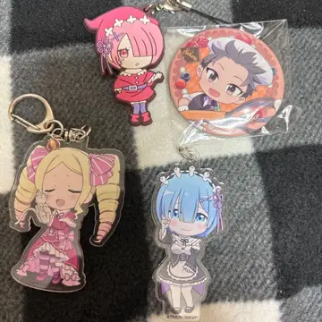 아크릴 키링 세트 렘 라무 스바루 베아트리스
