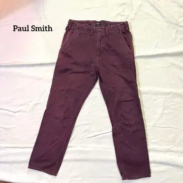 [ Paul Smith ] 퍼플 보라색 치노 팬츠 포켓 청바지 청바지