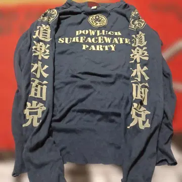 Evisu 긴팔 T셔츠 네이비