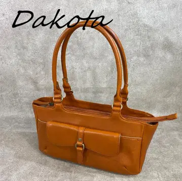 [ 미사용 ] DAKOTA 다코타 소가죽 토트백 브라운
