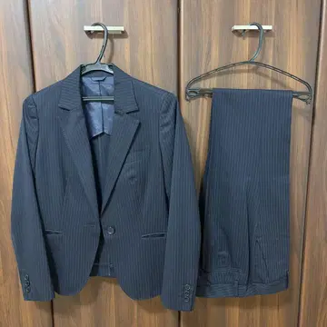 THE SUIT COMPANY 수트 셋업 상하의 다크 블루 스트라이프