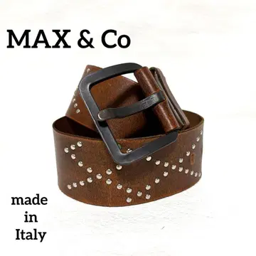 MAX & Co 가죽 벨트 91cm 브라운