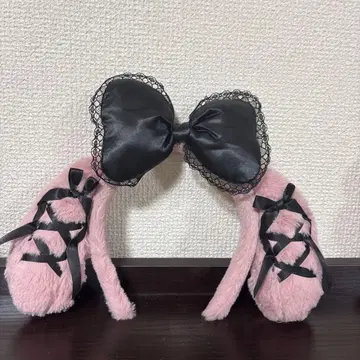MY MELODY 마이멜로디 심야의 멜로블랙 머리띠 리본 블랙