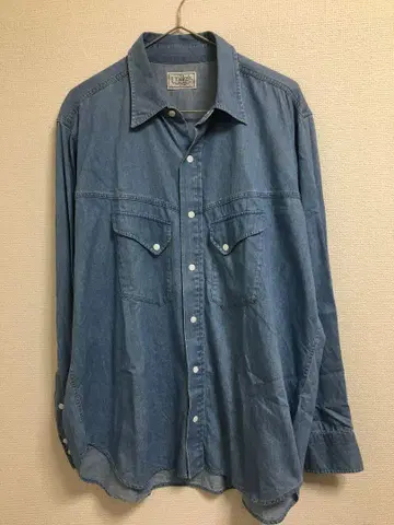 언라이클리 카우보이 셔츠 빈티지 인디고