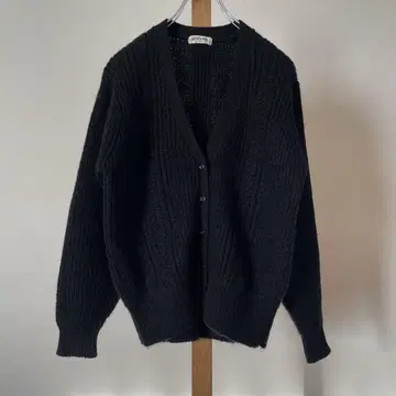 모헤어 가디건 블랙 니트 used 구제 의류 vintage